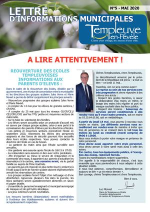 Information municipale n°5 2020