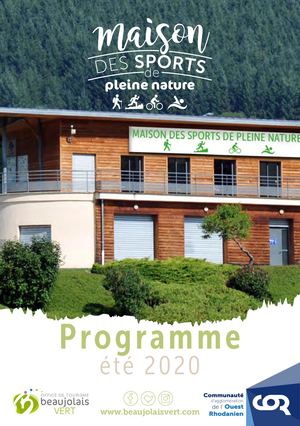 Livret-Programme Maison des Sports de Pleine Nature