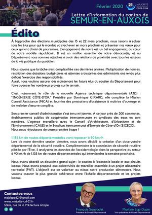 Lettre d'information du 24 février