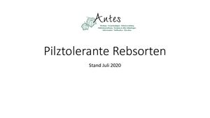 Pilztolerante Rebsorten
