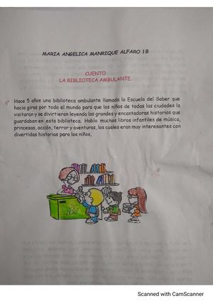 La Biblioteca Ambulante Por Maria Angelica Manrique