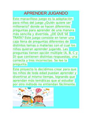 Documento Word Aprender Jugando