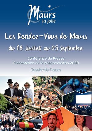 Rendez-Vous de Maurs 2020 - Dossier de Prese