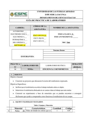 Informe Eficiencia y Rendimiento Maqueta