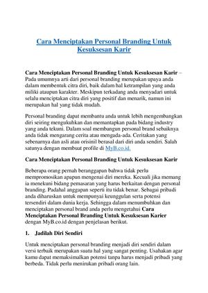 website personal branding