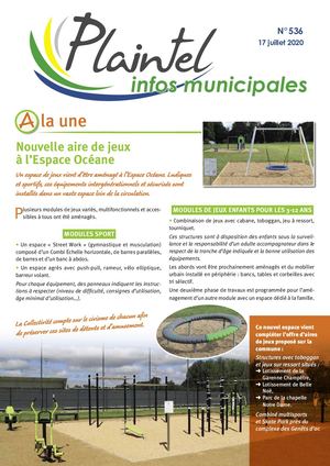 Plaintel Infos 536 Du 17 Juillet 2020