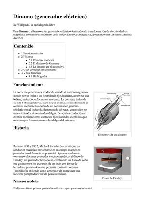 Dinamo (Generador Electrico)