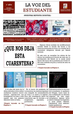 Periodico Escolar "La voz del Estudiante"