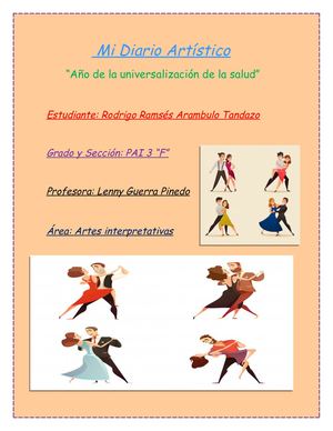 Diario de artes virtuales. Rodrigo Ramses Arambulo Tandazo