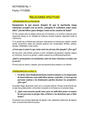 Relaciones Afectivas
