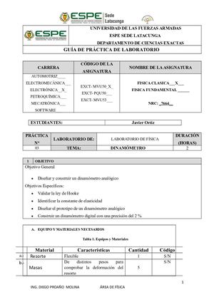 Guia De Laboratorio Practica Dinamómetro