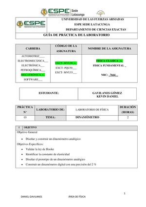 Guia De Laboratorio Practica Dinamómetro