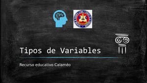 Recurso Calaméo Tipos De Variables