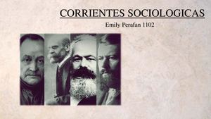 Corrientes Sociologicas Filosofia