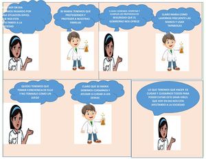 Historieta sobre el Covid19