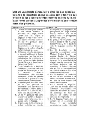 Cuadro Comparativo Películas EEPOL