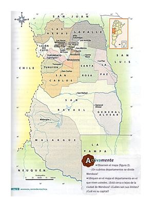 Pcia Mendoza Mapa Político