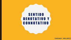 Sentido Denotativo Y Connotativo