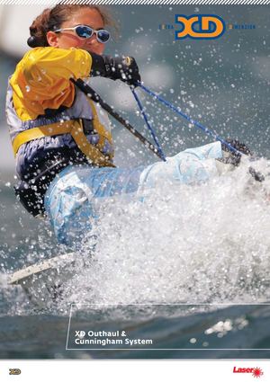 Laser XD outhaul Cunningham Rigging