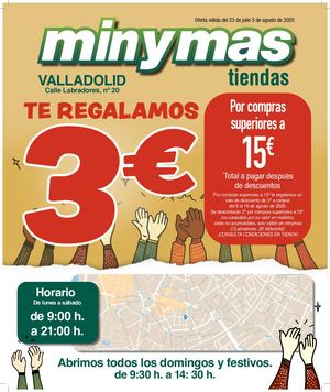 Minymas Tiendas - Minymas Tiendas (Valladolid) - Oferta Válida Del 23 Julio Al 5 De Agosto De 2020