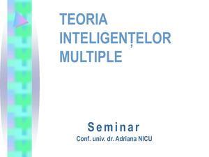 Teoria Inteligentelor Multiple