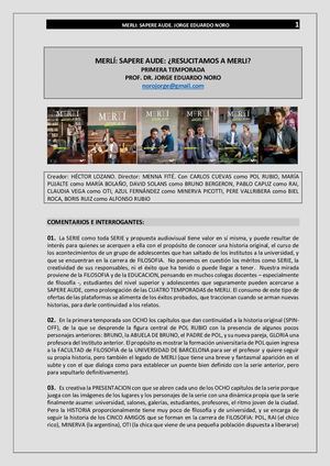 282. MERLI: SAPERE AUDE: ¿RESUCITAMOS A MERLI?