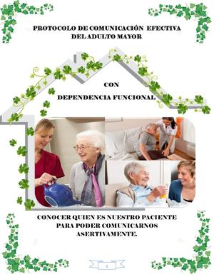 Protocolo De Comunicación Efectiva Del Adulto Mayor Con Dependencia Funcional
