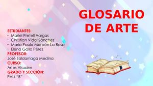 Glosario de Arte