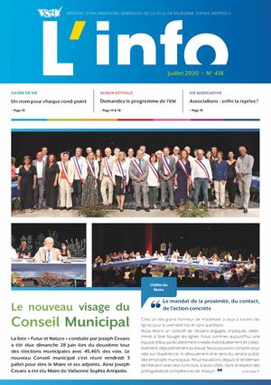 Info 418 - AOUT et JUILLET 2021
