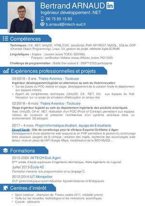 CV Bertrand ARNAUD