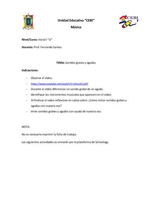 Sonidos Graves Y Agudos