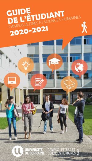 Guide des étudiants du Campus Lettres et Sciences Humaines de Nancy 2020/2021