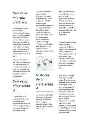 Que Es La Energía Eléctrica