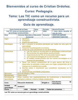 Tema 4 Las Tic Como Un Recurso