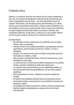 Cerámica Inca