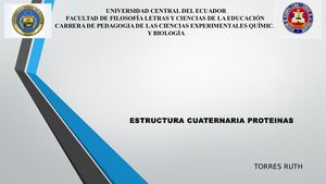 Estructura cuaternaria proteína