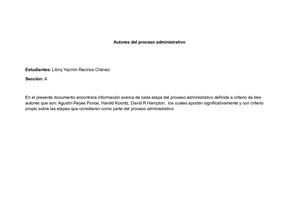 Proceso Administrativo Autores