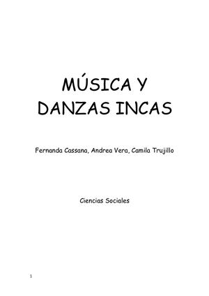 Música Y Danzas Incas