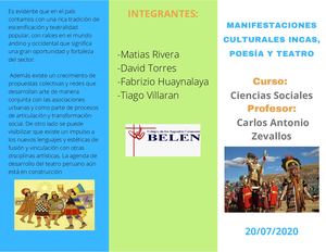 Manifestaciones Culturales Incaspoesía Y Teatro (1)