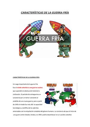 Guerra Fría Características