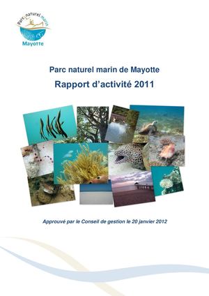 Rapport d'activités 2011 du Parc naturel marin de Mayotte