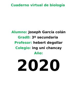 Cuaderno Virtual De Biología