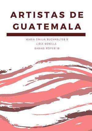 Artistas Guatemaltecos Revista Digital