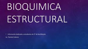 Bioquimica Estructural
