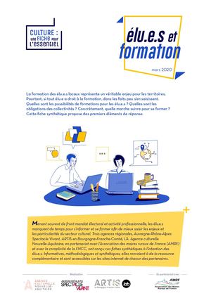 Fiche élu E S Et Formation