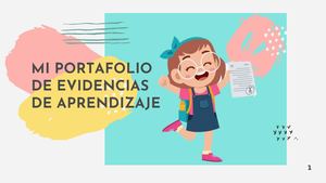 Mi Portafolio De Evidencias De Aprendizaje