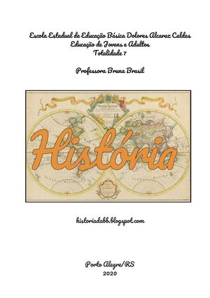 Polígrafo De História Totalidade 7 Prof Bruna