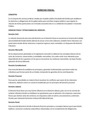 Derecho Fiscal