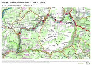 Itinéraire Rando Sentier Des Gorges Du Tarn