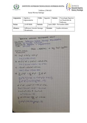 Clase Parctica Algebra